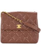 Chanel Vintage Single Chain Shoulder Bag - Brown