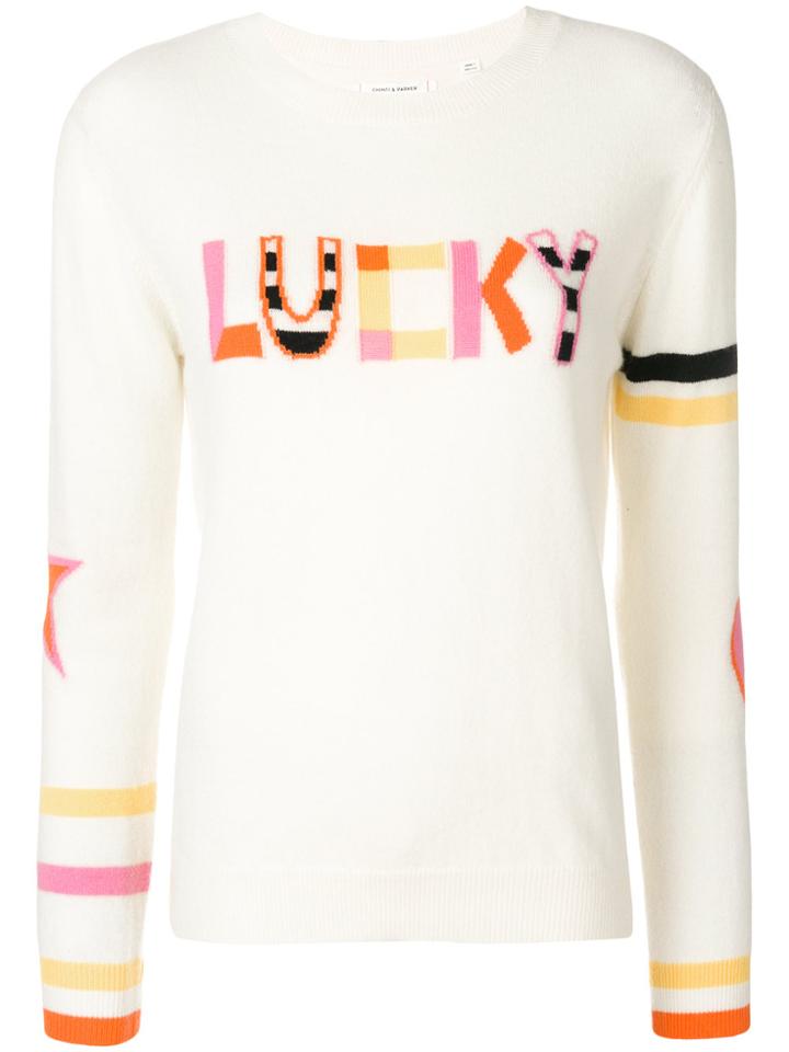 Chinti & Parker Knitted Lucky Top - White