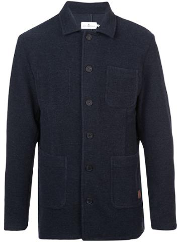 Cuisse De Grenouille Single Breasted Jacket - Blue