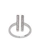 V Jewellery Parallel Ring - Silver