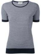 John Smedley - Striped T-shirt - Women - Cotton - S, Blue, Cotton