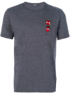 Dolce & Gabbana Devil Designers Patch T-shirt - Grey