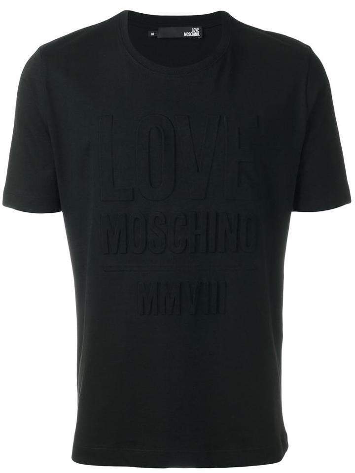 Love Moschino 'st. Love' T-shirt, Men's, Size: Small, Black, Cotton