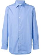 Finamore 1925 Napoli Classic Plain Shirt - Blue