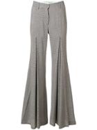 Off-white Prince Of Wales Check Flares - Black