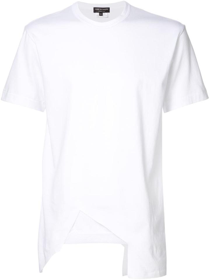 Comme Des Garçons Homme Plus Cut Out Mesh T-shirt