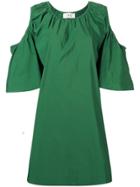 Ports 1961 Flared Dress With Shoulder Cut-outs - Green