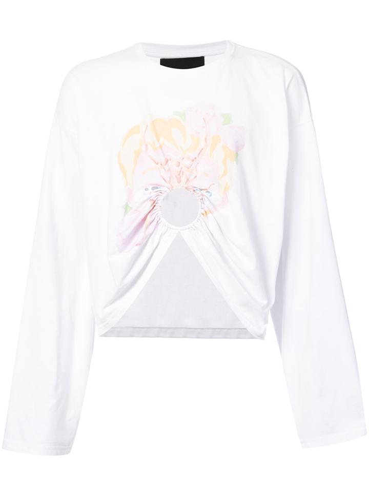 Neith Nyer Manga Cropped Sweatshirt - White