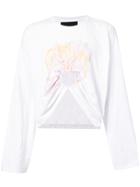 Neith Nyer Manga Cropped Sweatshirt - White