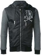 Philipp Plein - Hooded Long Sleeve Jacket - Men - Cotton/polyamide - L, Black, Cotton/polyamide
