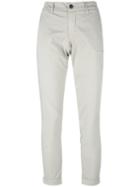 Fay Long Chinos Pants, Women's, Size: 30, Grey, Cotton/spandex/elastane