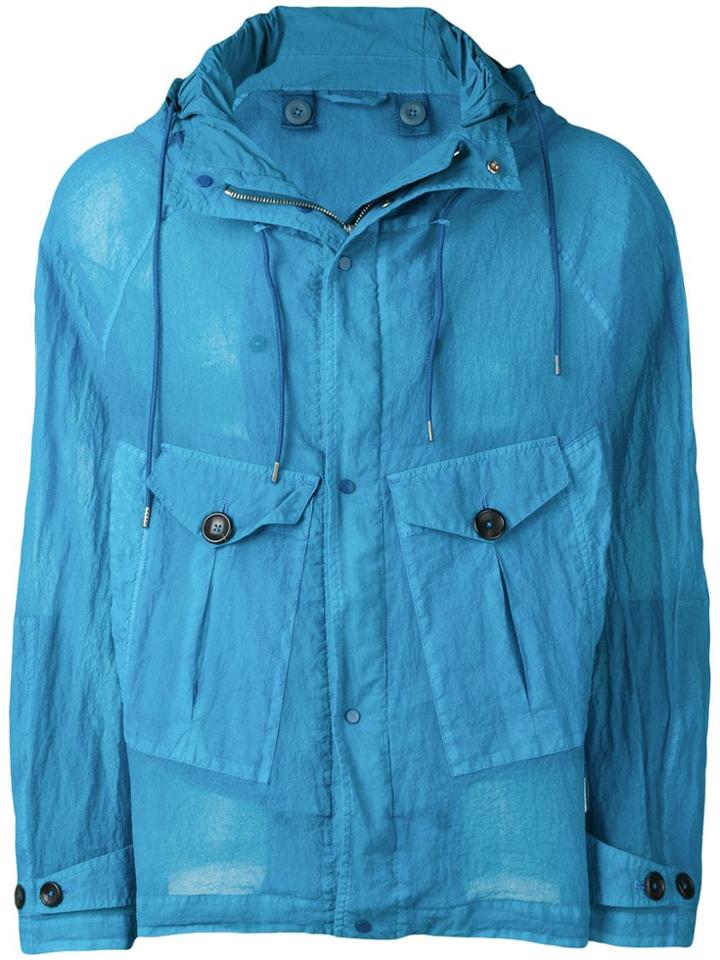 Ten C Tempest Hooded Jacket - Blue