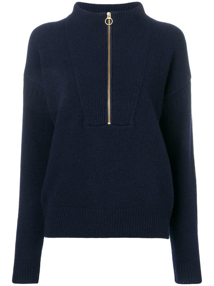 Closed Camioneur Zip-up Jumper - Blue