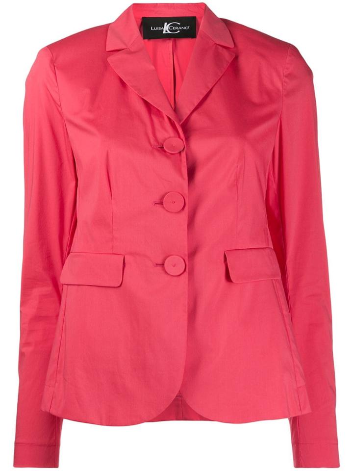 Luisa Cerano Fitted Blazer - Pink