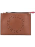 Stella Mccartney Stella Logo Clutch Bag - Brown