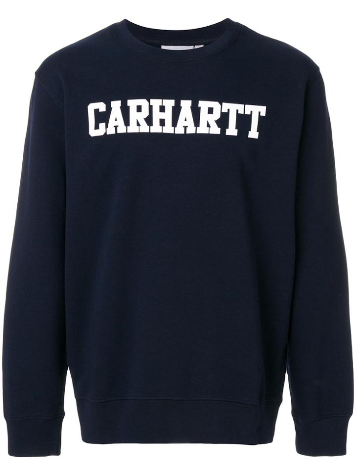 Carhartt Printed Logo Sweatshirt - Blue