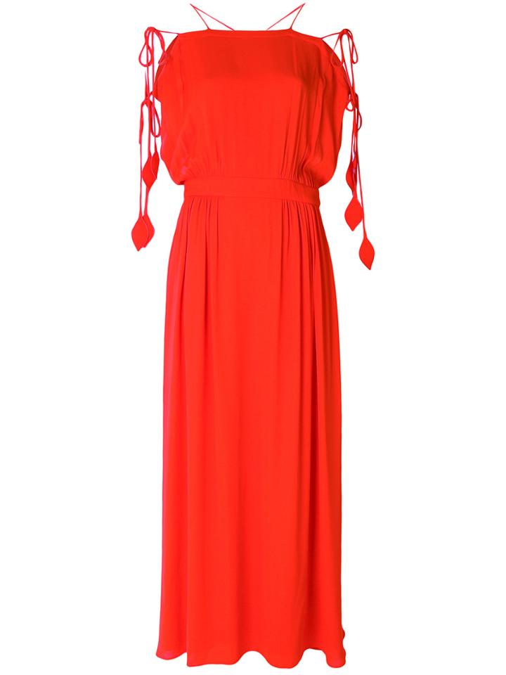 Tory Burch Evalene Tie-shoulder Dress - Red