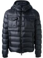 Moncler 'edward' Padded Jacket, Men's, Size: 5, Blue, Feather Down/polyamide/cotton