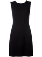 Versace V-back Jersey Dress, Women's, Size: 44, Black, Viscose/spandex/elastane/acetate/silk