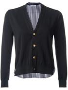Astraet Contrast Back Button Down Cardigan