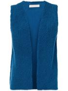Inès & Maréchal Shearling Waistcoat - Blue