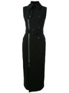 Givenchy - Belted Trench Dress - Women - Silk/polyamide/spandex/elastane/viscose - 40, Black, Silk/polyamide/spandex/elastane/viscose