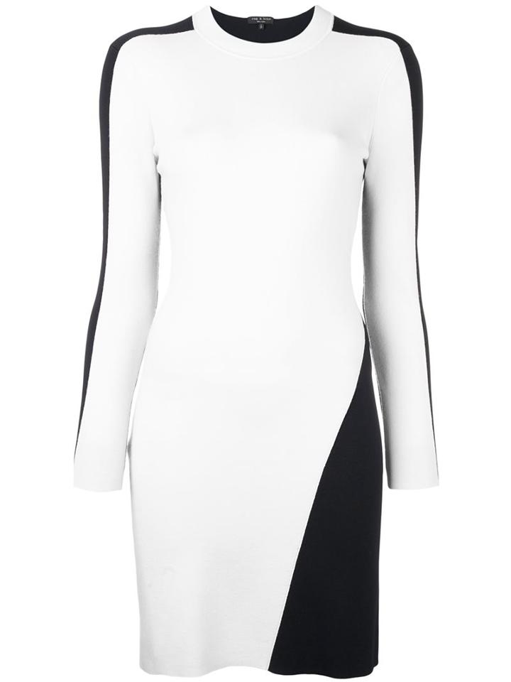 Rag & Bone Contrast Detail Longsleeved Dress