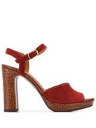 Chie Mihara Casette Sandals - Red