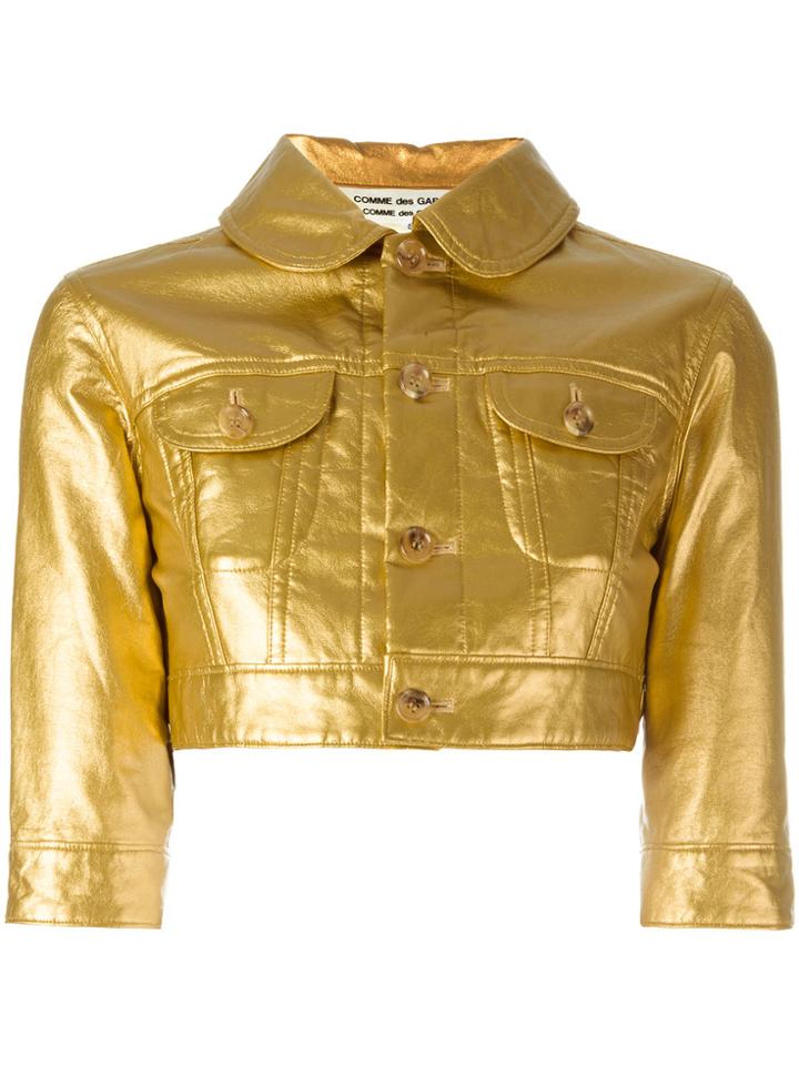 Comme Des Garçons Vintage Cropped Jacket - Metallic