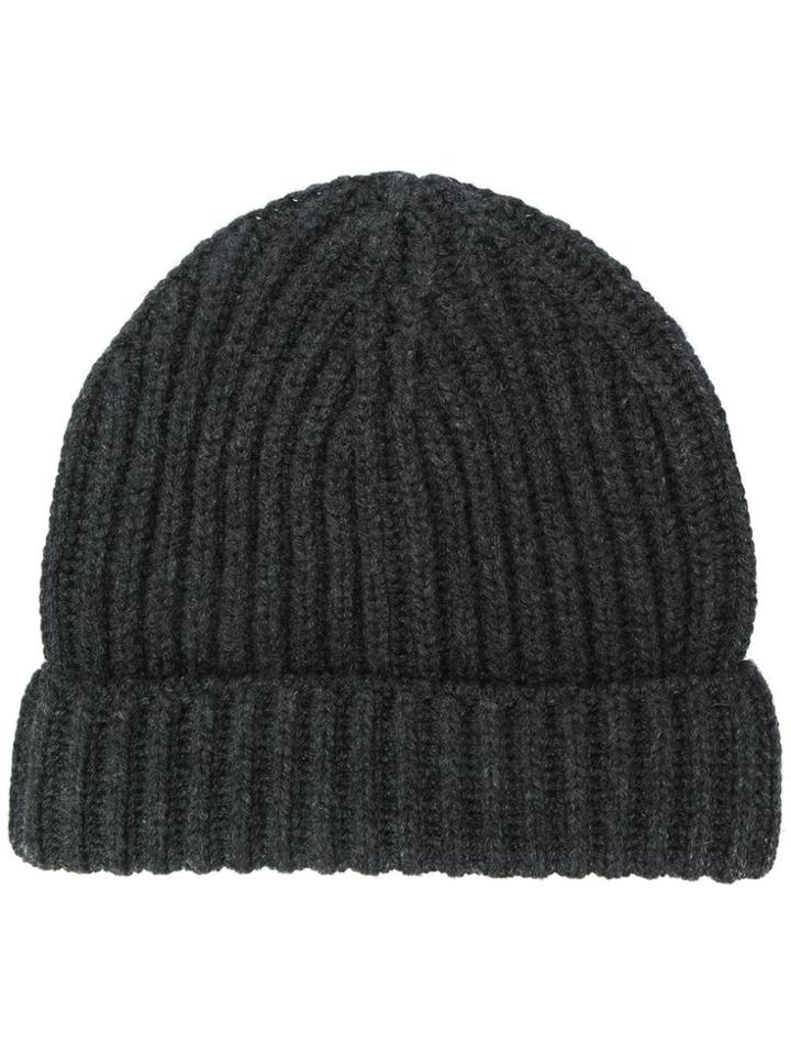 Zanone Cashmere Beanie - Grey