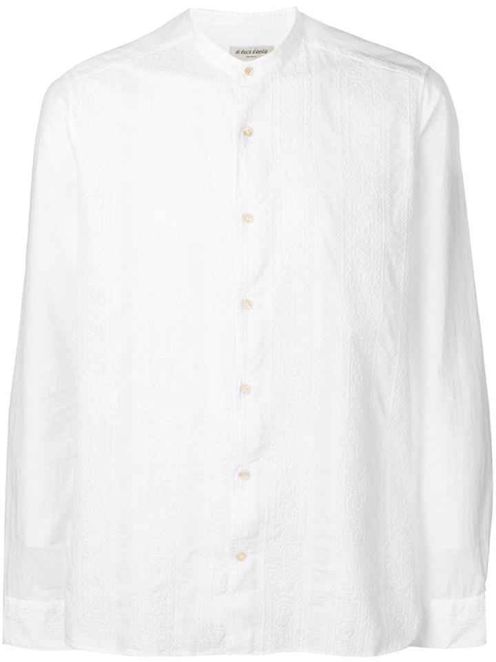 Al Duca D'aosta 1902 Embroidered Lace Print Shirt - White