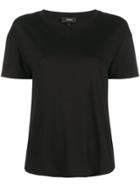 Theory Plain Panelled T-shirt - Black
