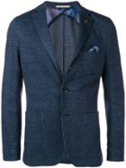 Paoloni Plaid Blazer - Blue