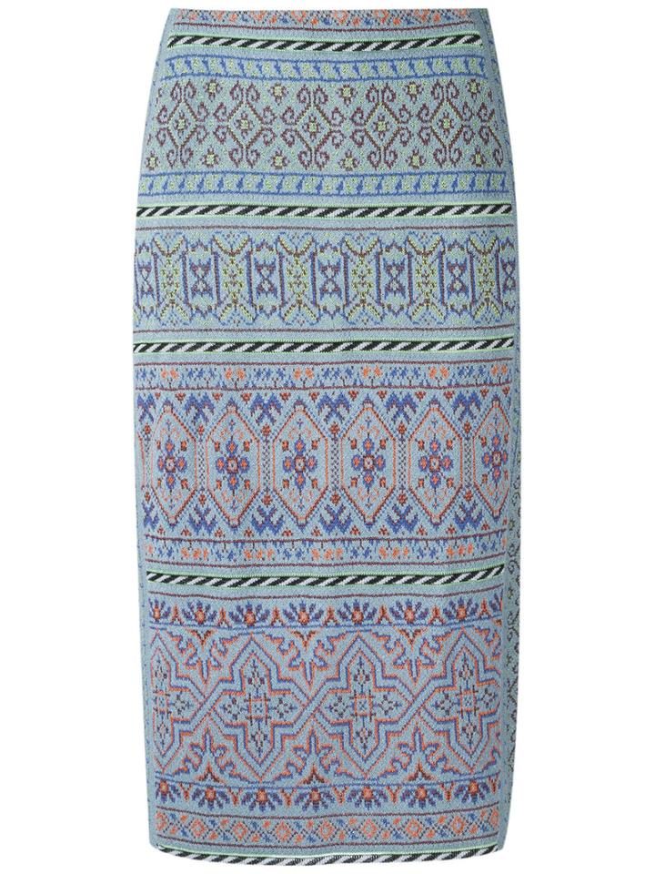 Cecilia Prado - Knitted Pencil Skirt - Women - Acrylic/lurex/viscose - P, Pink, Acrylic/lurex/viscose