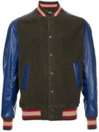 Kolor Panelled Bomber Jacket - Brown