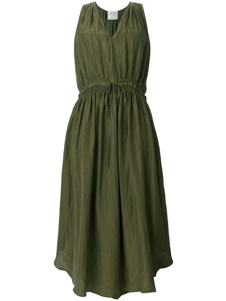 Forte Forte Silk Gathered Dress - Green