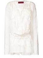 Di Liborio Embroidered Fitted Blouse - Nude & Neutrals