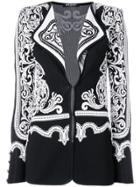 Balmain Jacquard Effect Cardigan - Black