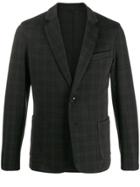 Trussardi Jeans Checked Blazer - Black