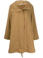 Agnona Hooded Parka Coat - Neutrals