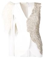 Loulou One-shoulder Embellished Top - White