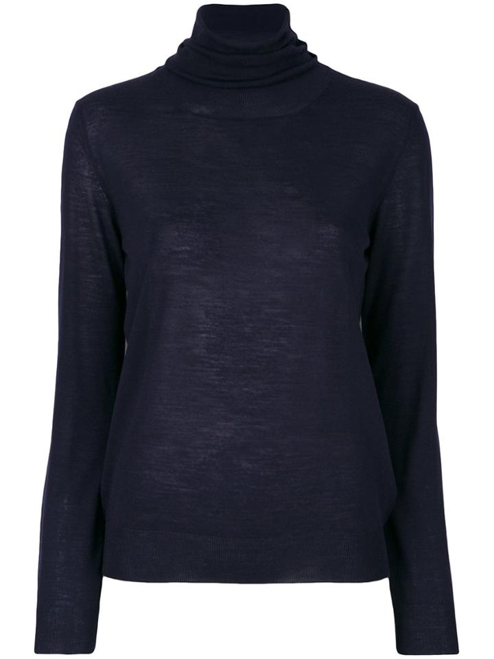Erika Cavallini Fitted Turtle-neck Sweater - Blue
