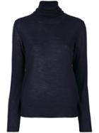 Erika Cavallini Fitted Turtle-neck Sweater - Blue