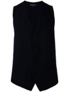 Ann Demeulemeester - Buttoned Waistcoat - Men - Cotton - Xs, Black, Cotton