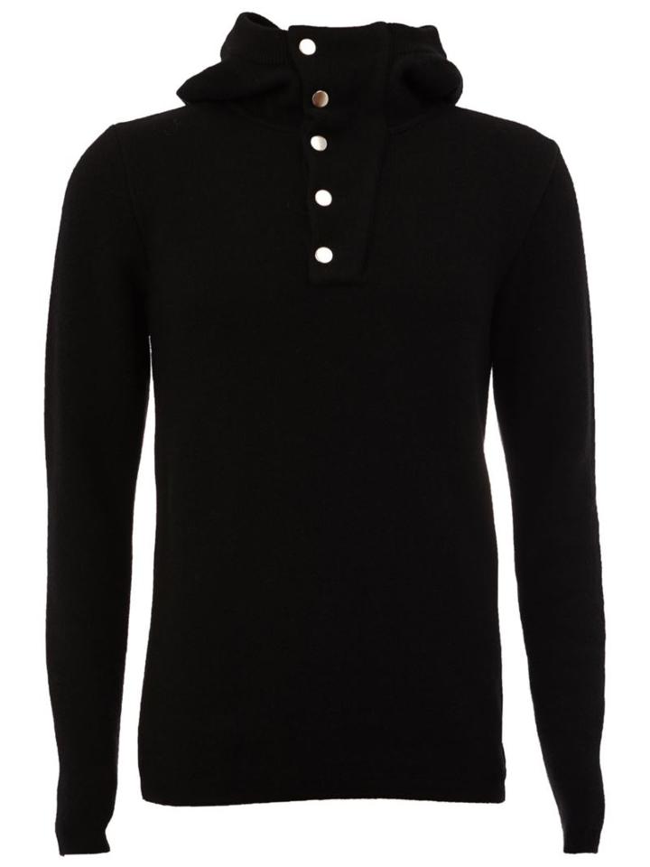 Balmain Buttoned Hoodie