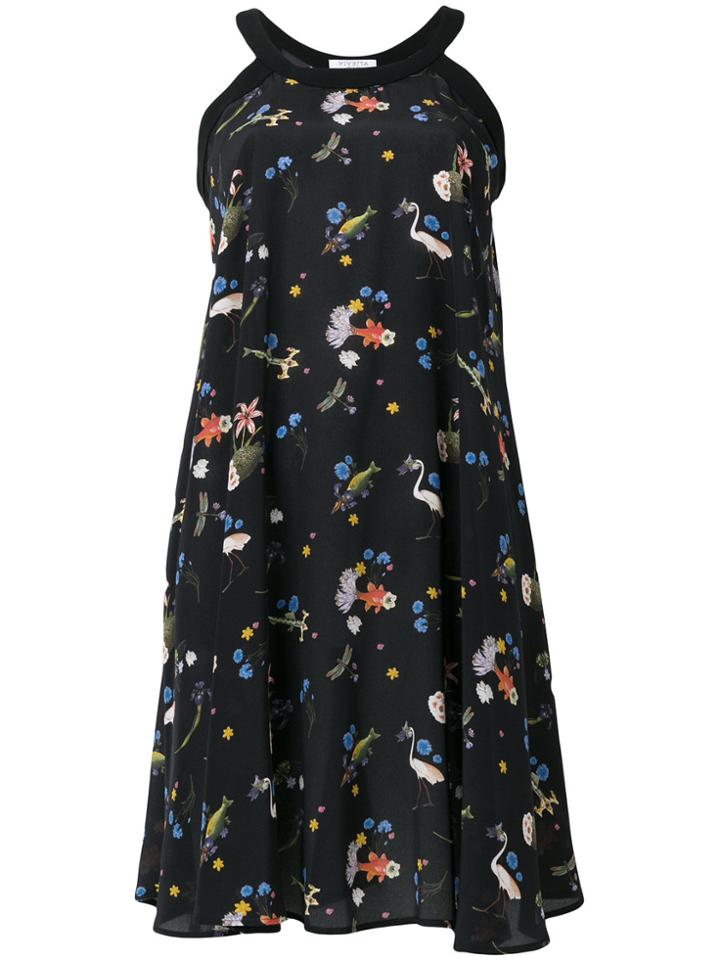 Vivetta Floral Printed Dress - Black