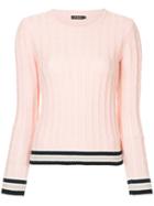 Loveless Cable-knit Jumper - Pink & Purple