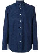 Borriello Long-sleeve Embroidered Shirt - Blue