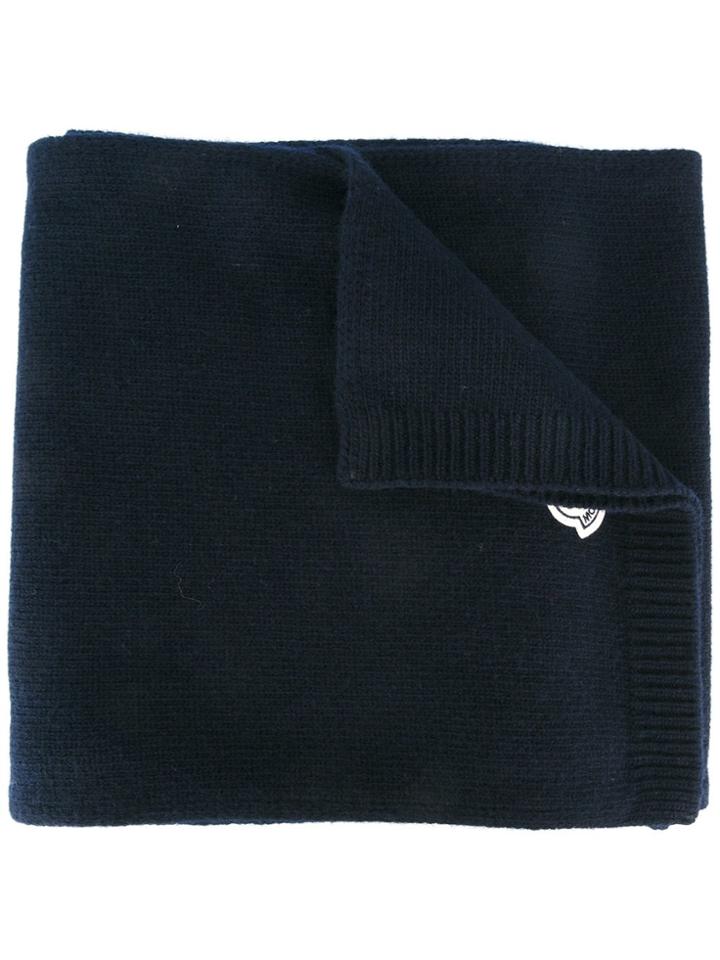 Moncler Logo Scarf - Blue