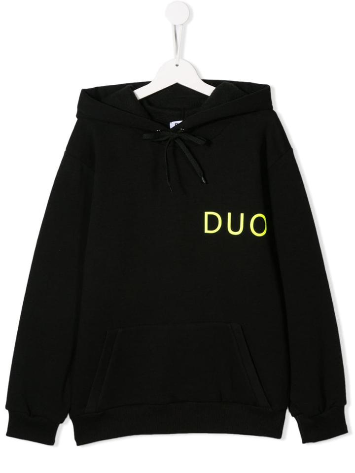 Natasha Zinko Kids Teen Printed Hoodie - Black